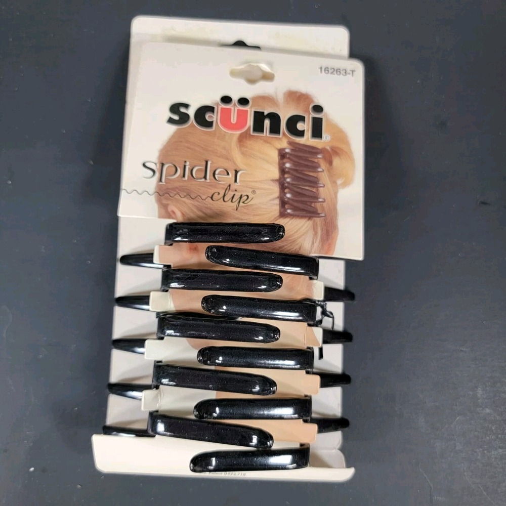 Scunci Spider Hair Clip Black 16263-T